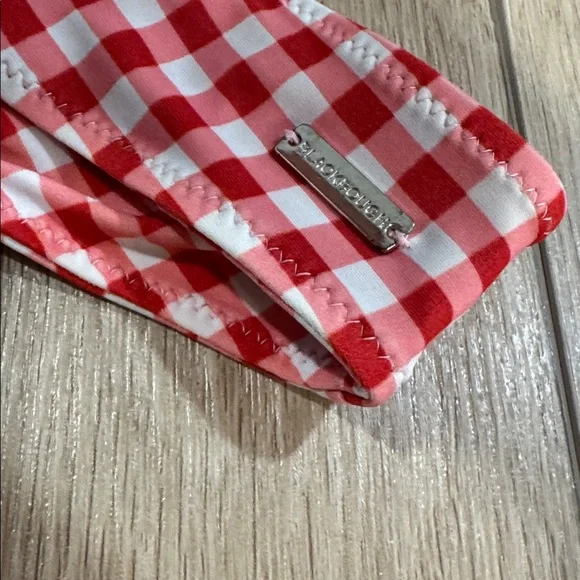 Blackbough Bikini Bottoms Sz M Gingham Red White Resortwear Beachy - Picture 3 of 8